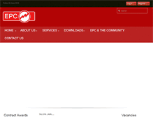 Tablet Screenshot of epc.ws